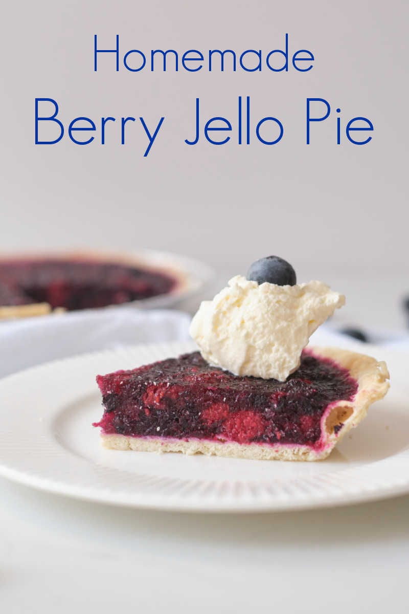 Enjoy a slice of this berry jello pie, which is made with real fruit and unflavored gelatin instead of Jell-O, artificial flavors, colors and sugar. 