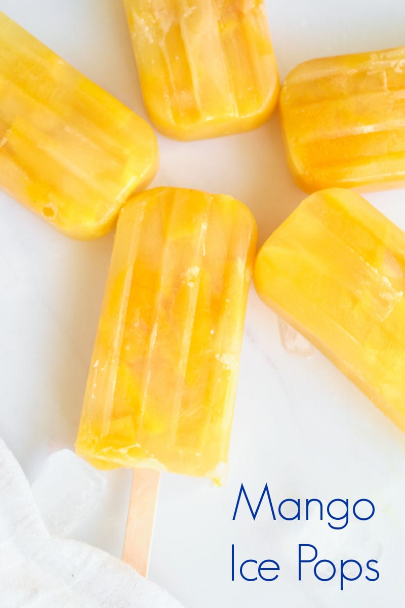 These mango popsicles with chunks of fruit are easy to make with fresh or canned mango, so you will want to make them often. 