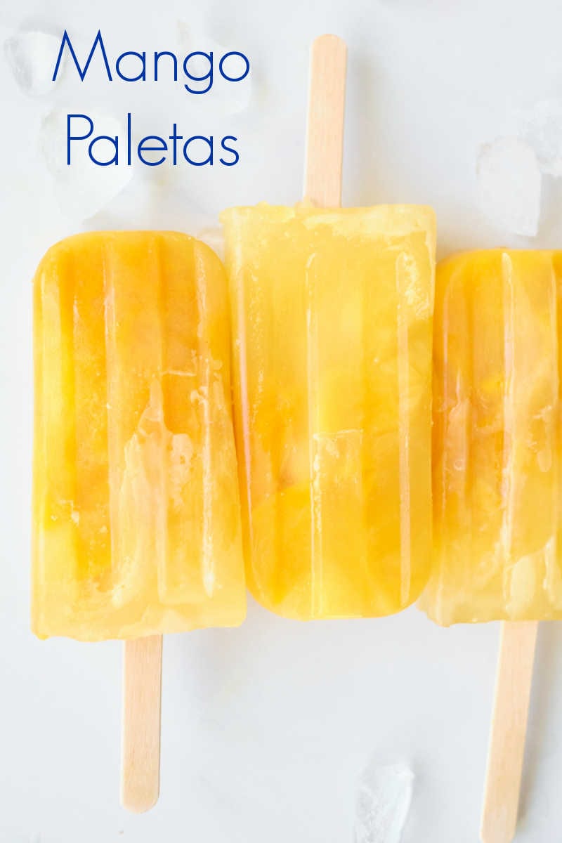 These mango popsicles with chunks of fruit are easy to make with fresh or canned mango, so you will want to make them often. 