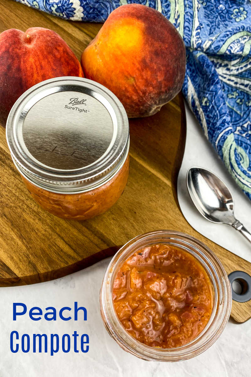 This quick and easy fresh peach compote is both sweet and savory, so you will enjoy each delicious drop of this fruit condiment. 