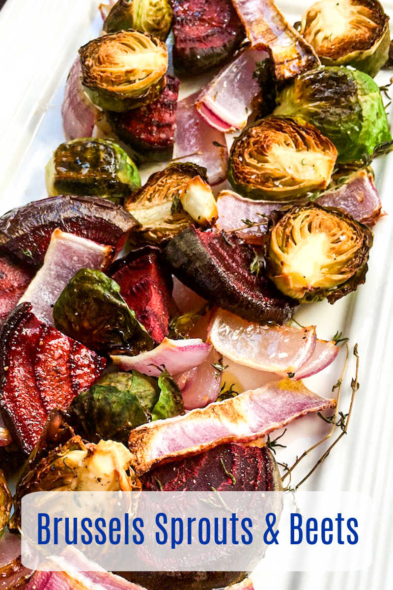Roasted veggies are a family favorite that we enjoy often, so it's great that these brussels sprouts and beets are easy to make. 