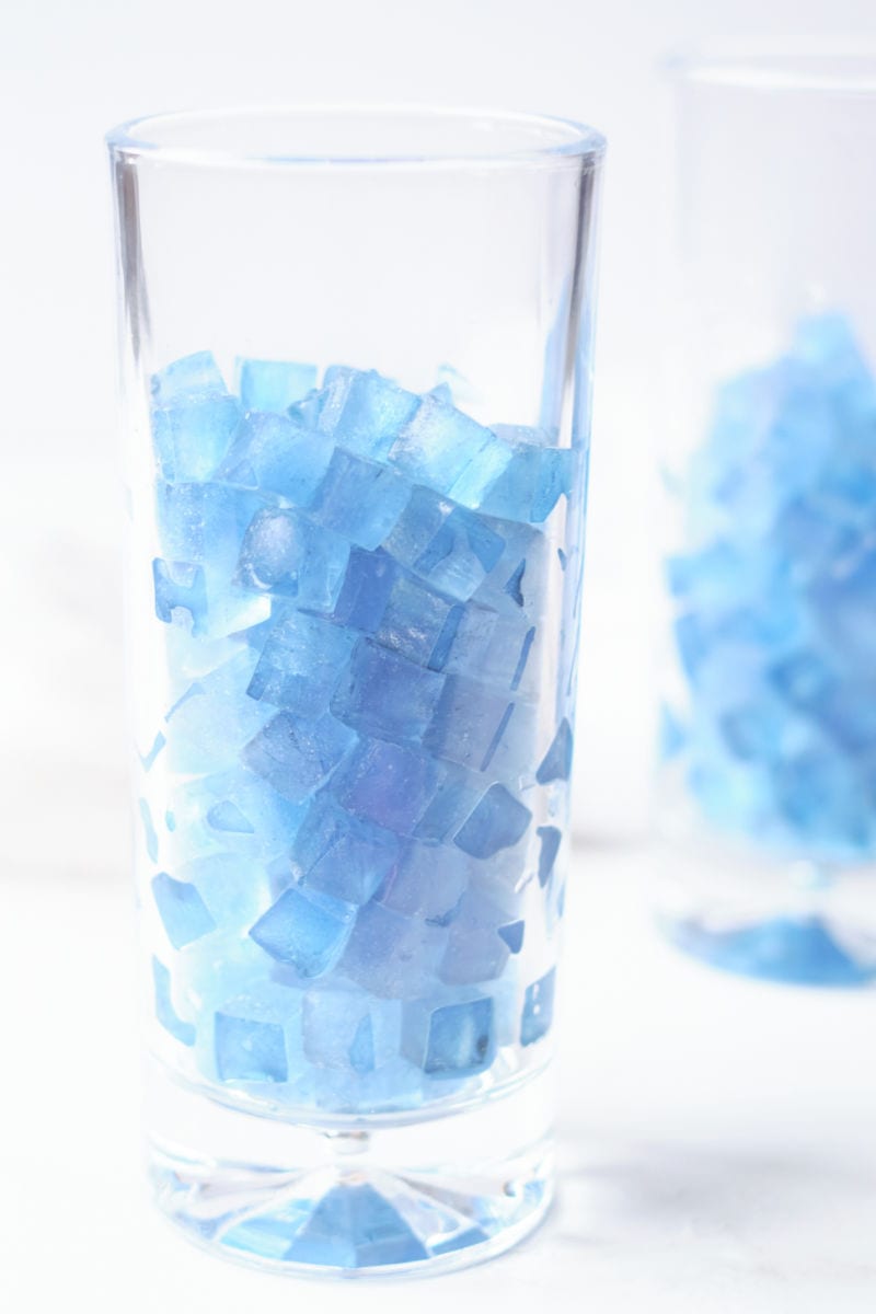 It is fun and easy to make magical color changing ice cubes, when you use all natural butterfly pea flower tea. 