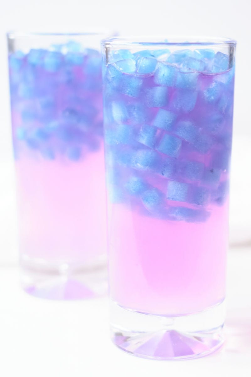 It is fun and easy to make magical color changing ice cubes, when you use all natural butterfly pea flower tea. 