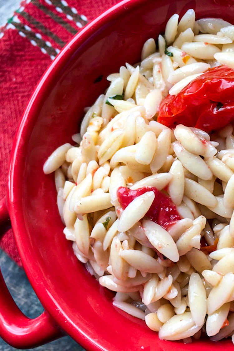 Enjoy this Mediterranean orzo salad with capers and fresh tomato, when you want a satisfying chilled pasta dish that is simple to prepare.