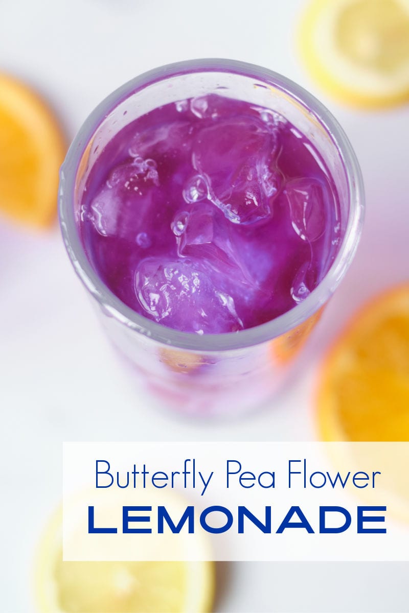 When you want a tasty beverage with a fun twist, make color changing lemonade with butterfly pea flower tea.