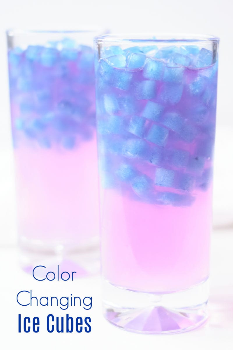 It is fun and easy to make magical color changing ice cubes, when you use all natural butterfly pea flower tea. 