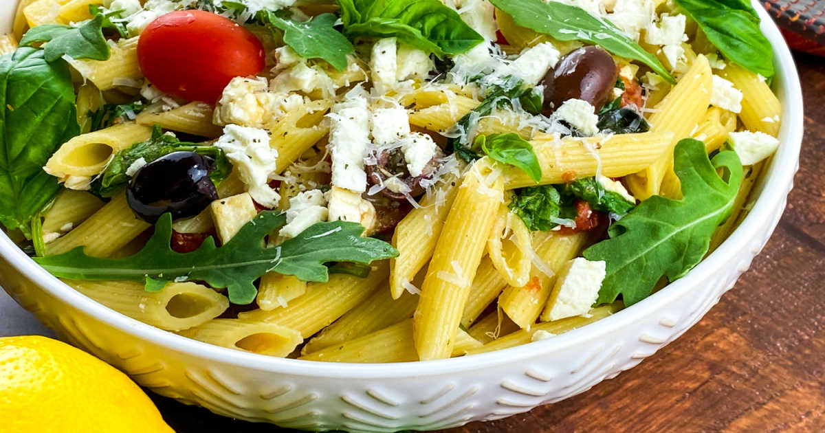 greek pasta salad.