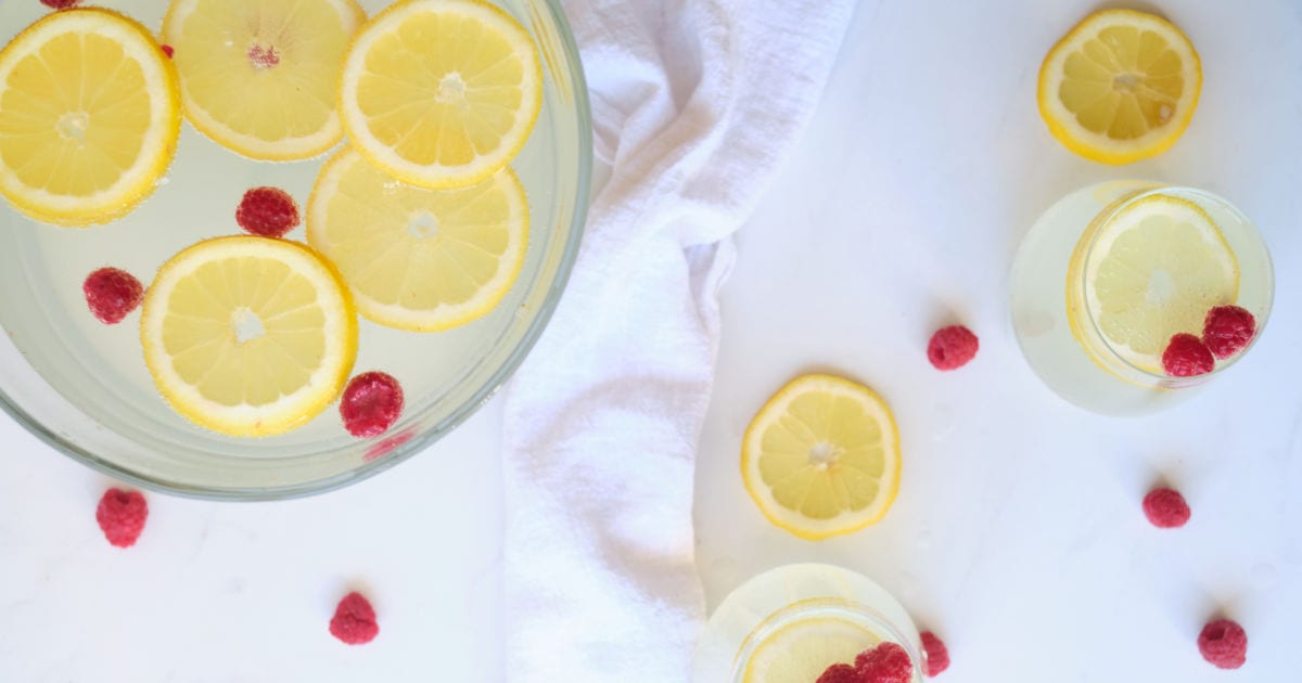 sparkling lemonade punch