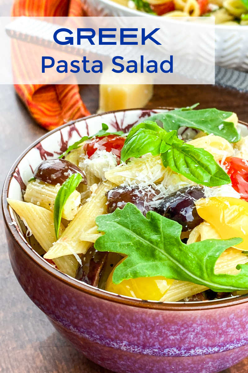 Greek Pasta Salad Recipe with Lemon Dressing - Mama Likes To Cook