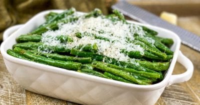 green beans with parmesan.
