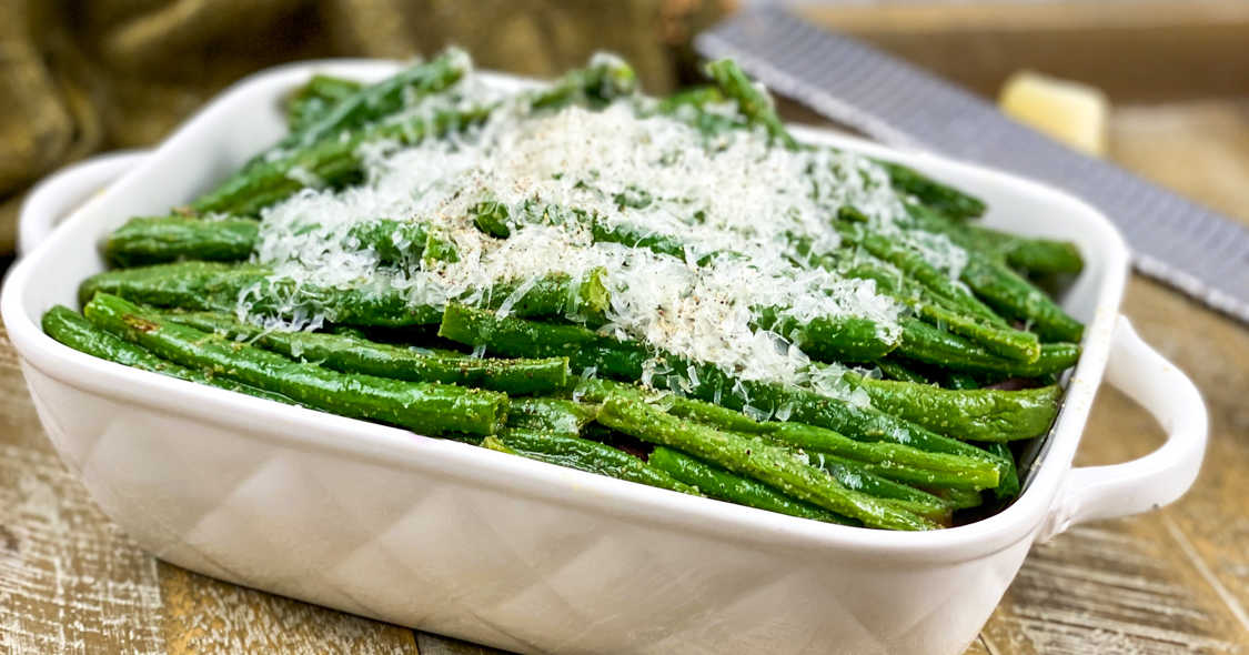 green beans with parmesan.