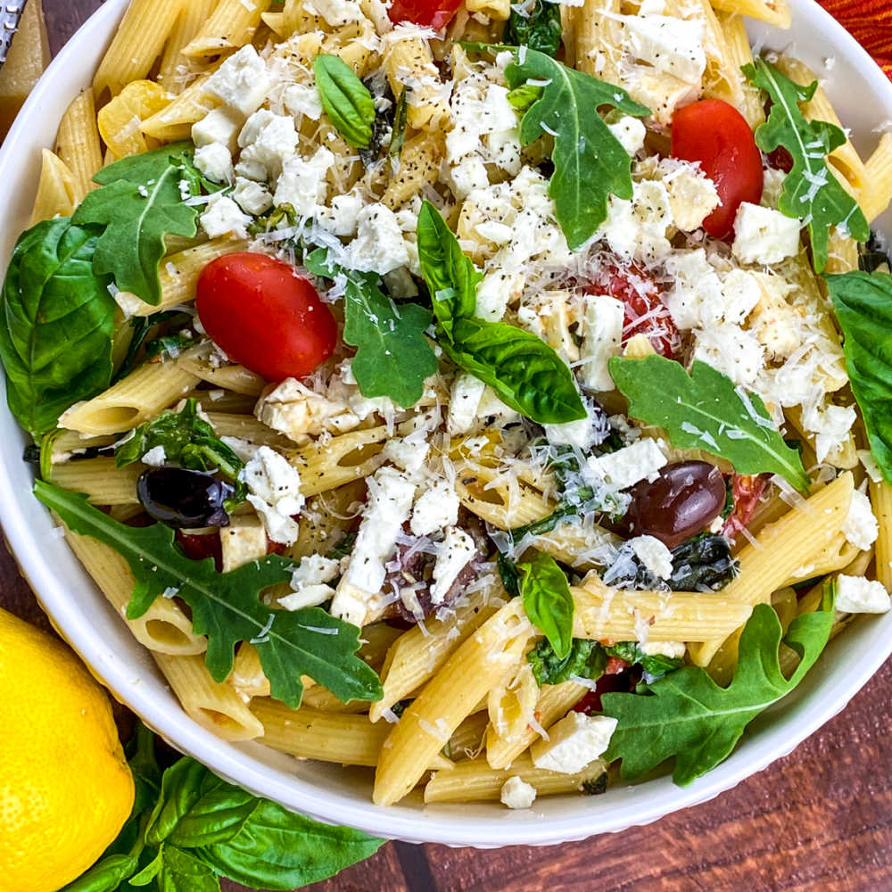 feta pasta salad.