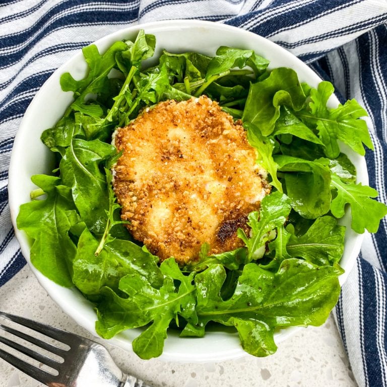 Panko Fried Goat Cheese Salad Recipe Mama Likes To Cook