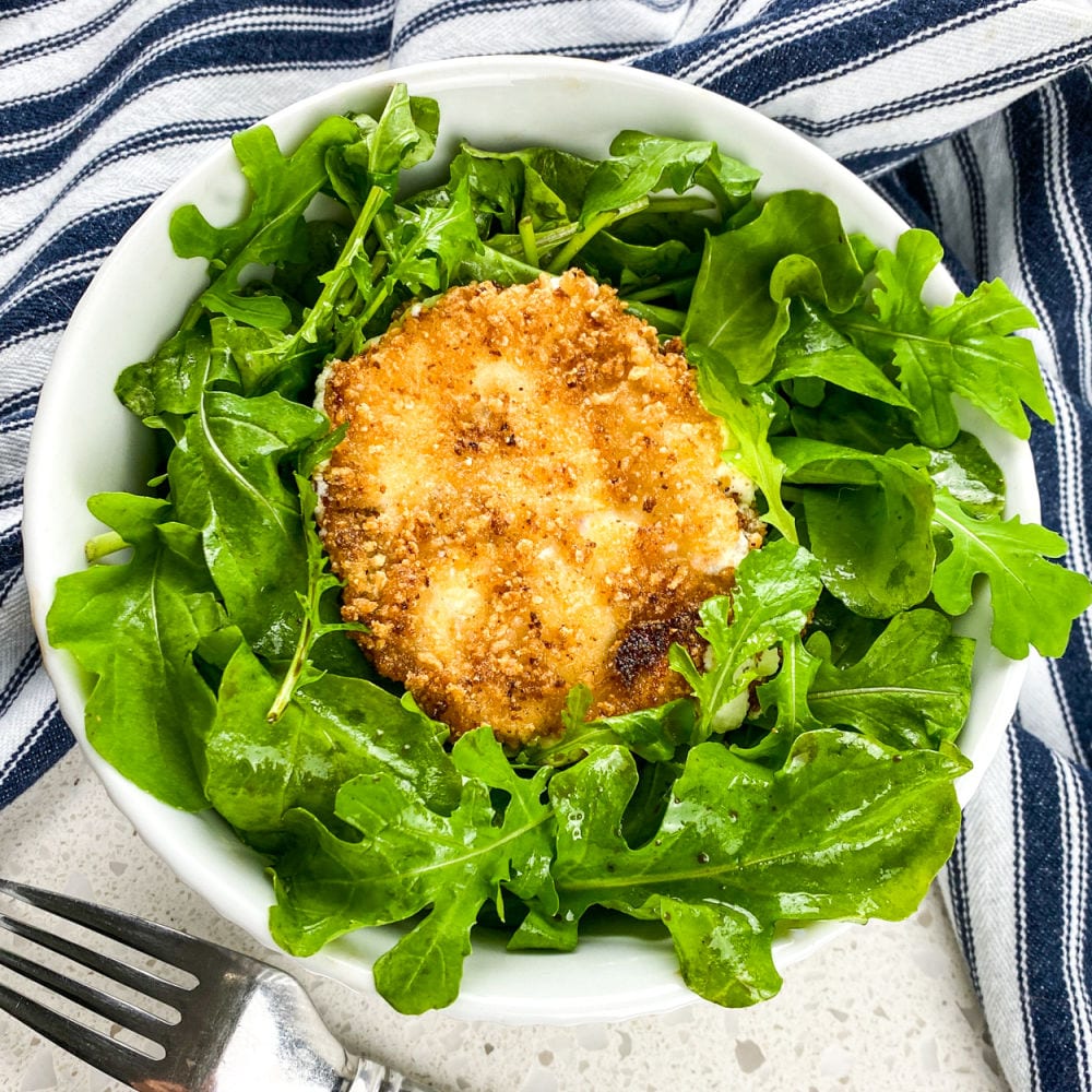 panko goat cheese salad.