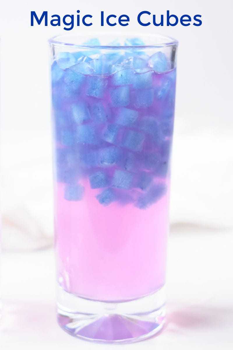 It is fun and easy to make magical color changing ice cubes, when you use all natural butterfly pea flower tea. 