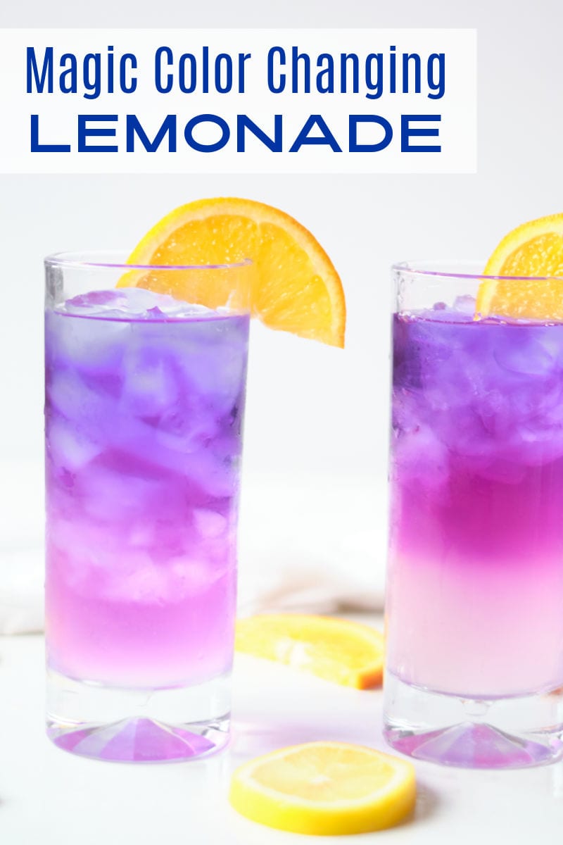 magical color changing lemonade.