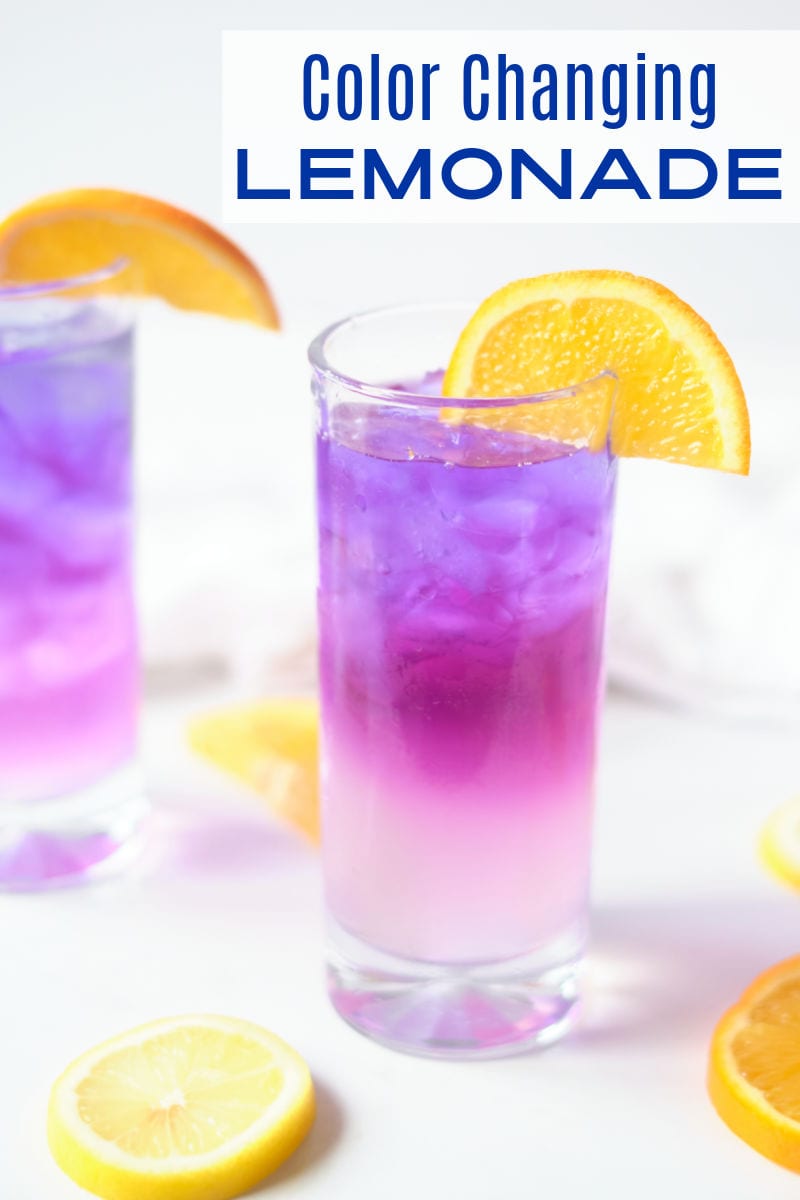 When you want a tasty beverage with a fun twist, make color changing lemonade with butterfly pea flower tea.