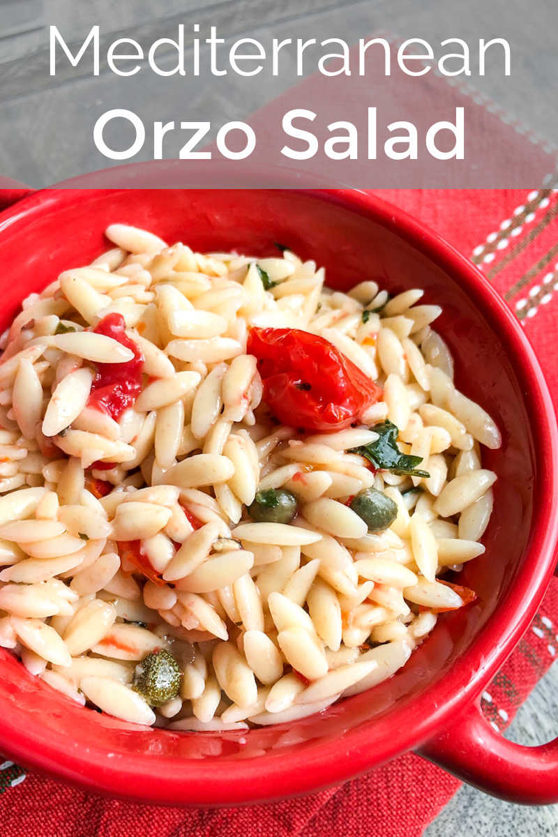 Enjoy this Mediterranean orzo salad with capers and fresh tomato, when you want a satisfying chilled pasta dish that is simple to prepare.