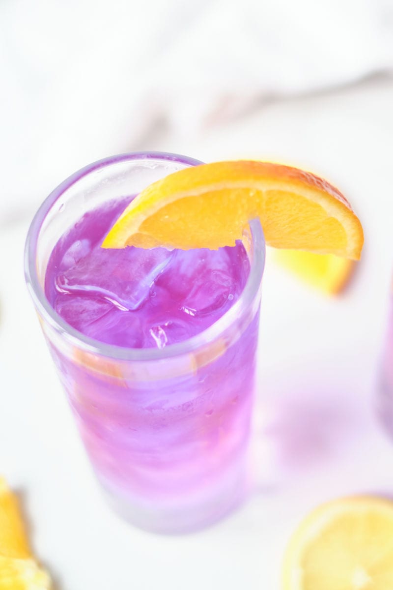 When you want a tasty beverage with a fun twist, make color changing lemonade with butterfly pea flower tea.