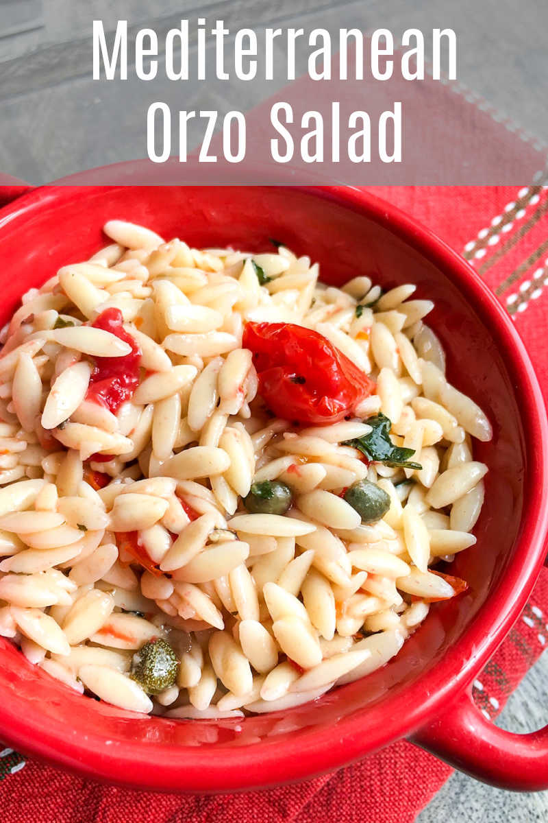 Enjoy this Mediterranean orzo salad with capers and fresh tomato, when you want a satisfying chilled pasta dish that is simple to prepare.