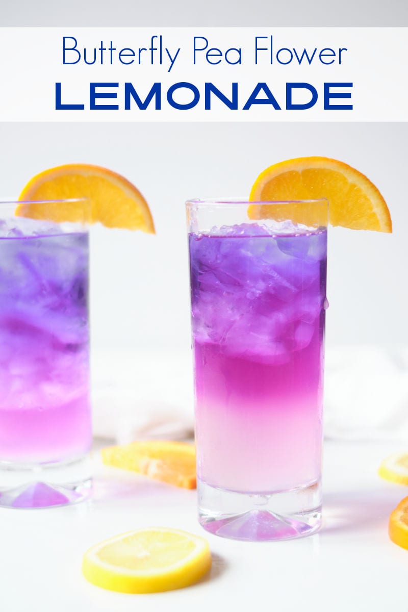 When you want a tasty beverage with a fun twist, make color changing lemonade with butterfly pea flower tea.