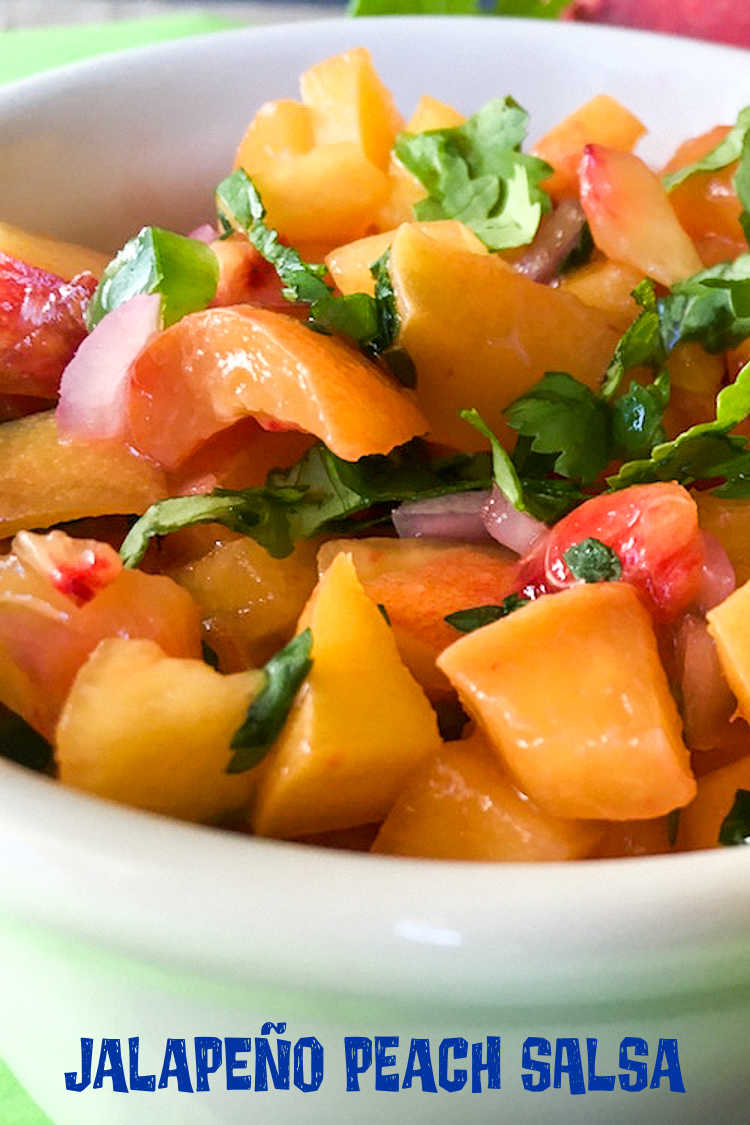 Add a burst of fresh fruit flavor to your snacks and meals, when you make this beautiful and delicious jalapeno peach salsa.