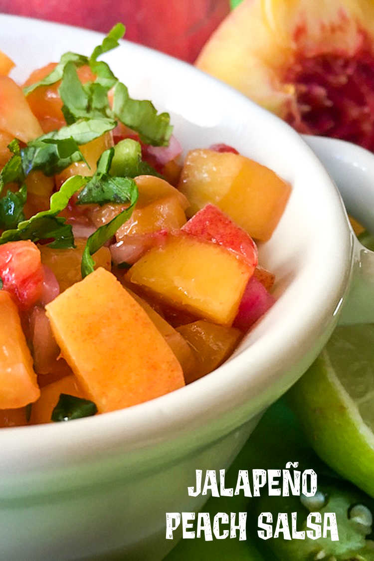 Add a burst of fresh fruit flavor to your snacks and meals, when you make this beautiful and delicious jalapeno peach salsa.