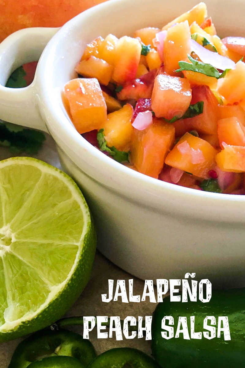 Add a burst of fresh fruit flavor to your snacks and meals, when you make this beautiful and delicious jalapeno peach salsa.