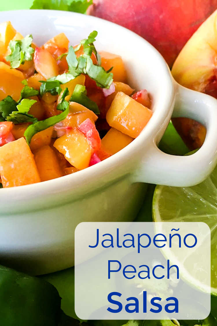 Add a burst of fresh fruit flavor to your snacks and meals, when you make this beautiful and delicious jalapeno peach salsa.