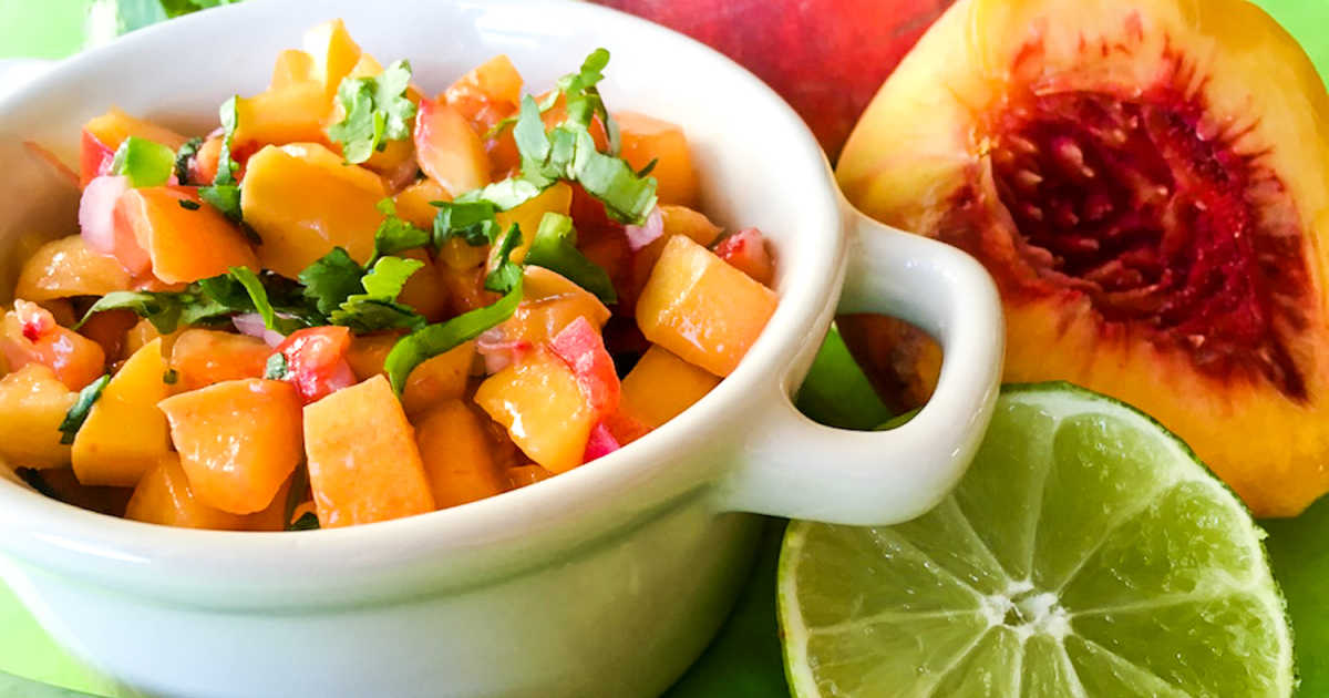 spicy peach salsa.