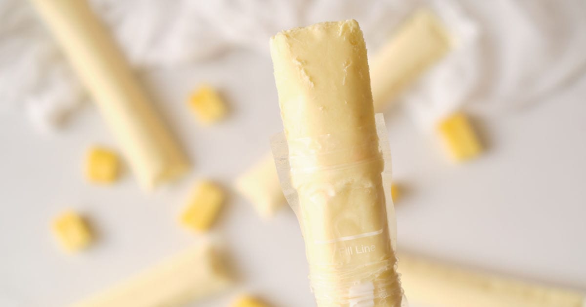 close up pineapple freezie.