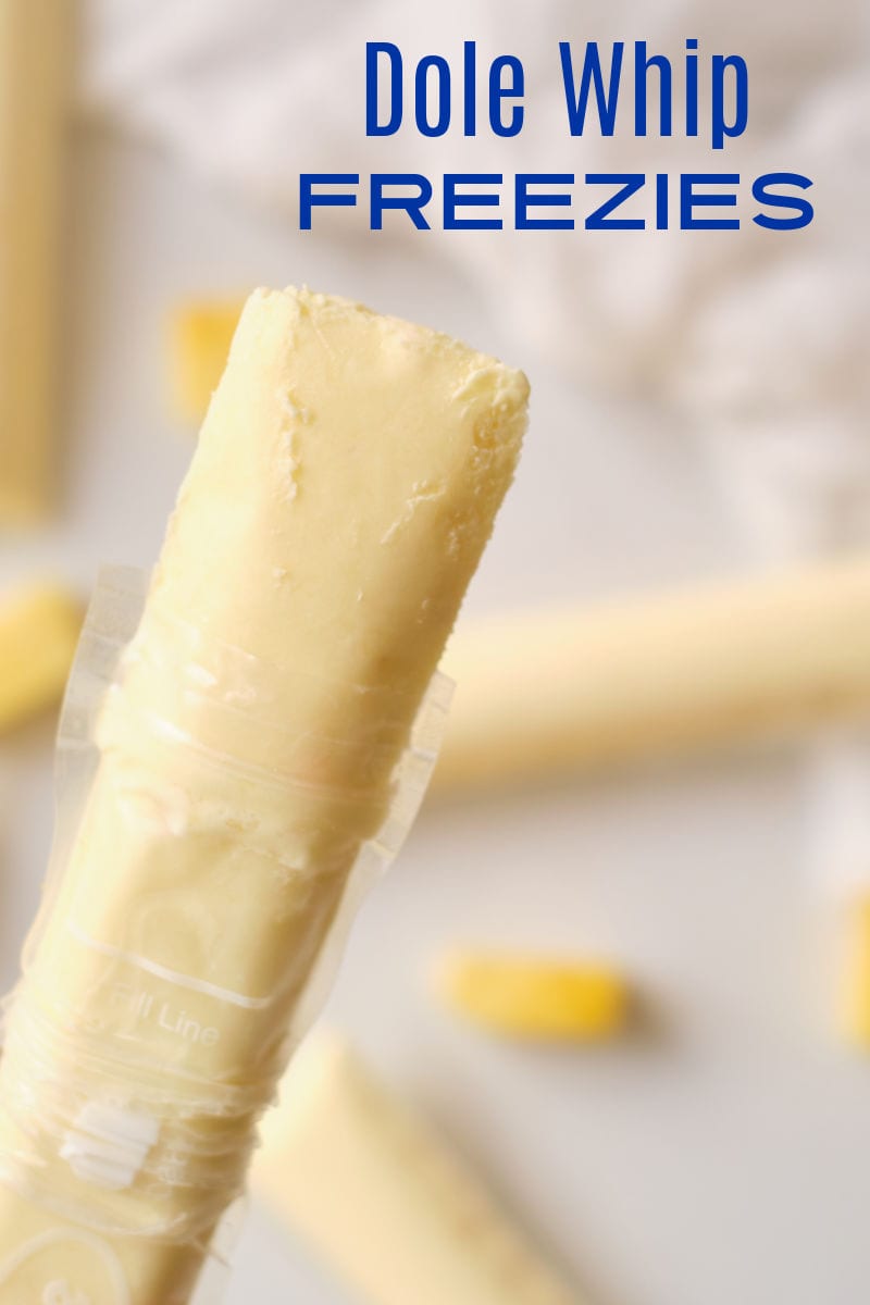 Make these fun and refreshing Dole whip freezies, when you want a pineapple treat that reminds you of Disney and Hawaii. 