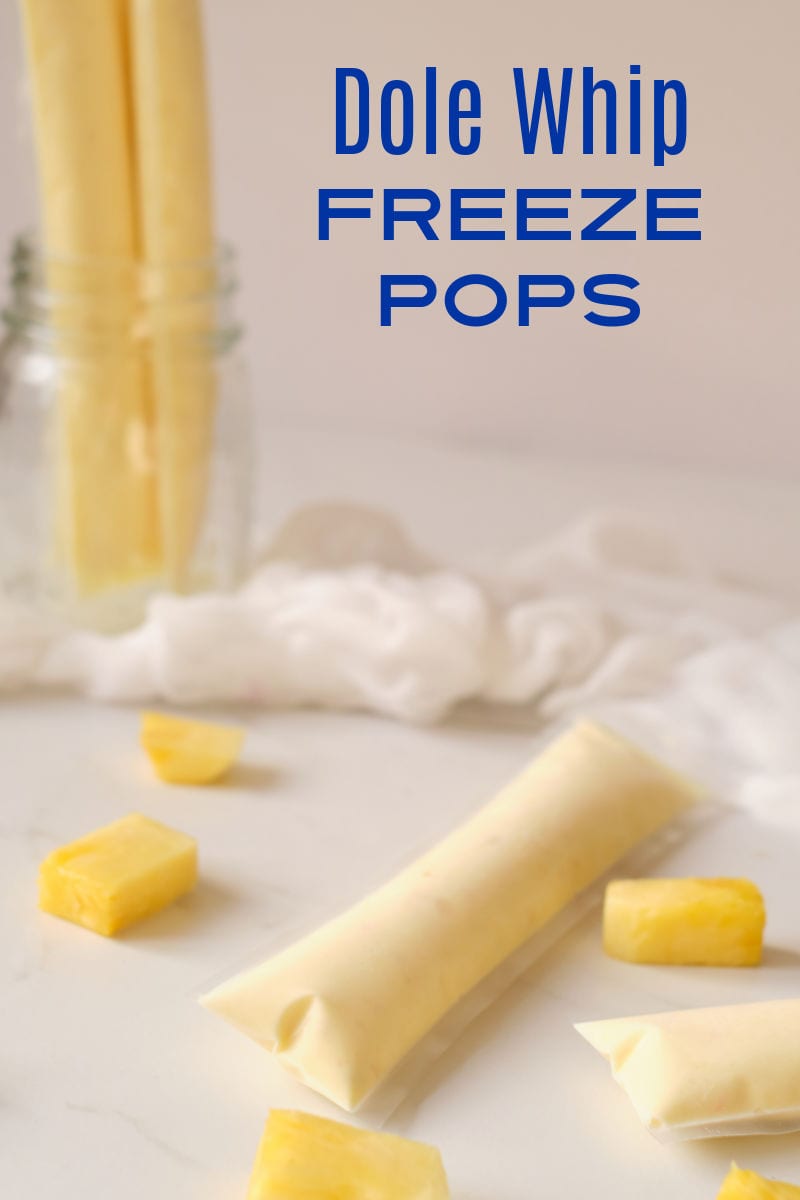 Make these fun and refreshing Dole whip freezies, when you want a pineapple treat that reminds you of Disney and Hawaii. 