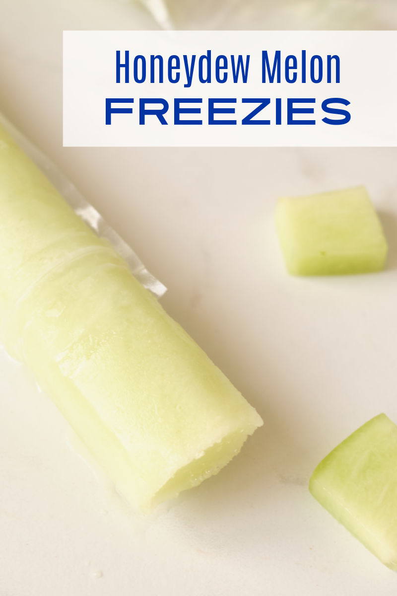 When you want an easy frozen fruit treat, enjoy a homemade honeydew melon freezie that is naturally sweet without added sugar.