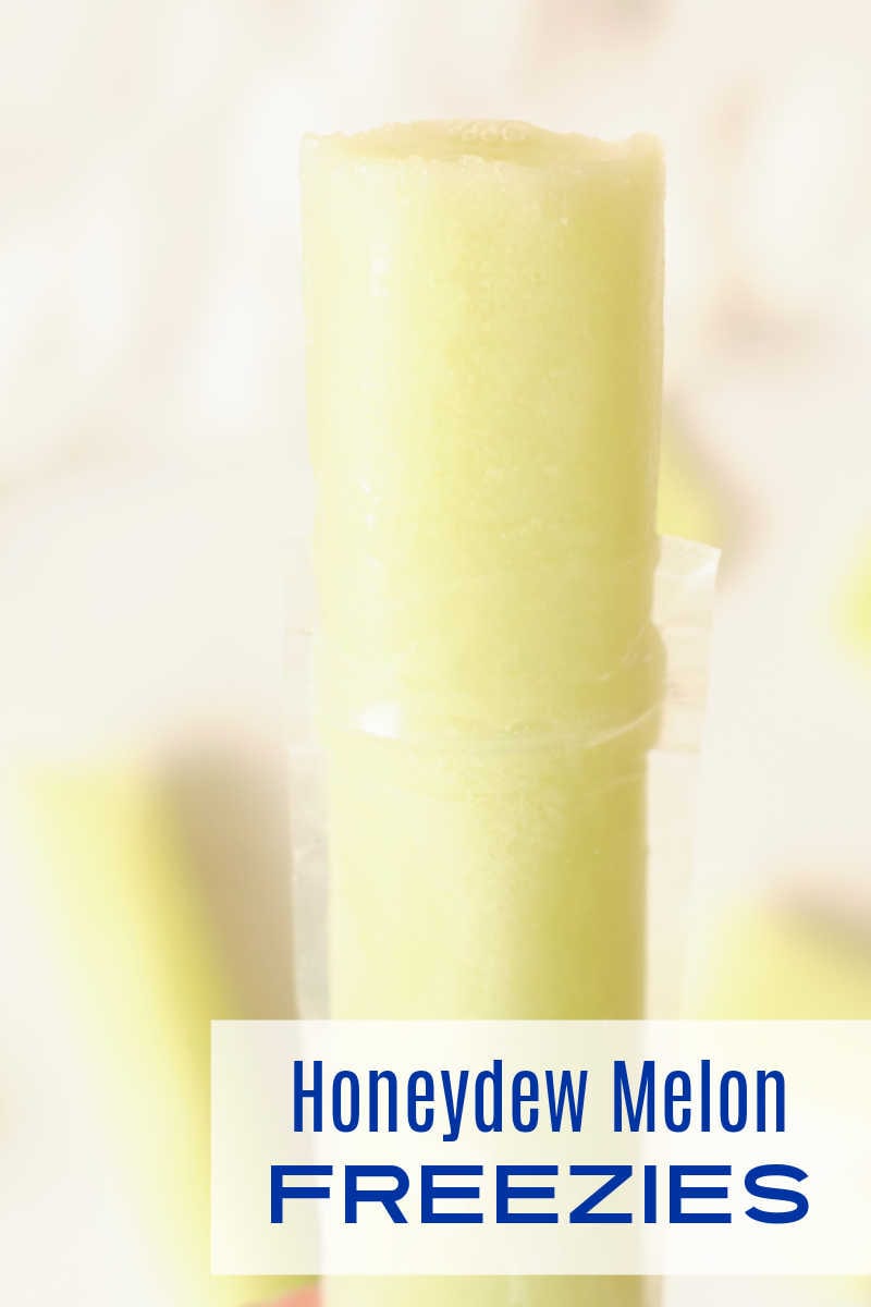 When you want an easy frozen fruit treat, enjoy a homemade honeydew melon freezie that is naturally sweet without added sugar.