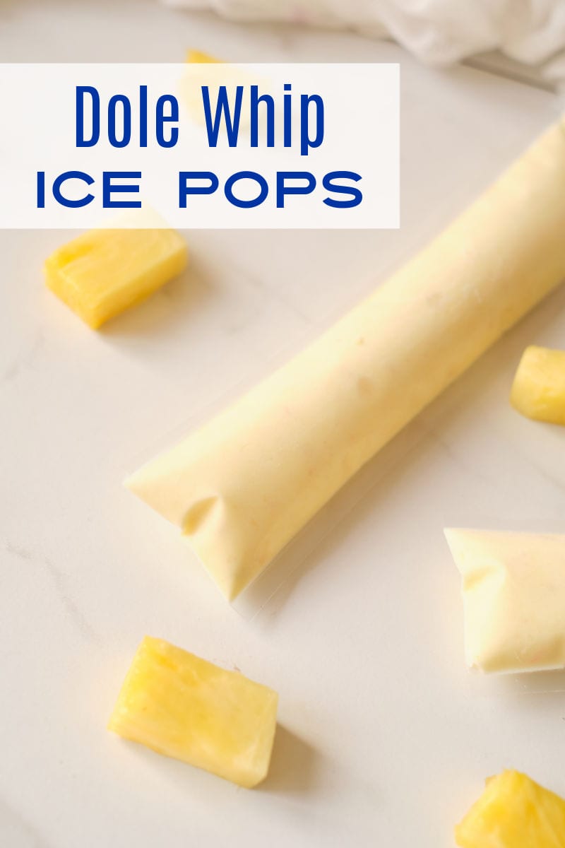 Make these fun and refreshing Dole whip freezies, when you want a pineapple treat that reminds you of Disney and Hawaii. 