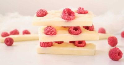 feature frozen yogurt bars with raspberries.