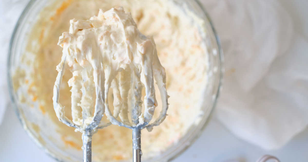 making creamy jalapeno dip.