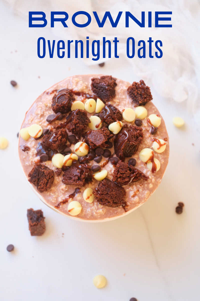 Oatmeal is generally breakfast, but these brownie overnight oats are a delicious dessert with added nutrition from oats.