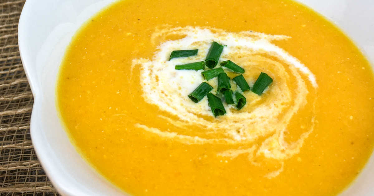 yellow tomato soup