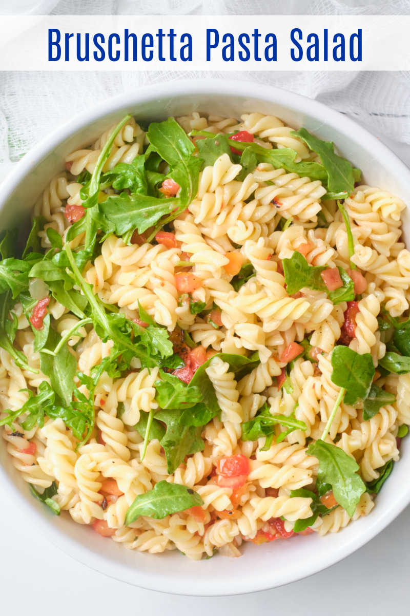 Here is an easy bruschetta pasta salad that always gets rave reviews, even though it takes minimal effort to make it.