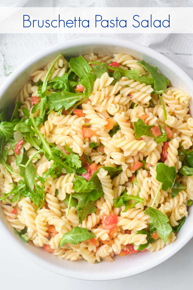 Here is an easy bruschetta pasta salad that always gets rave reviews, even though it takes minimal effort to make it.