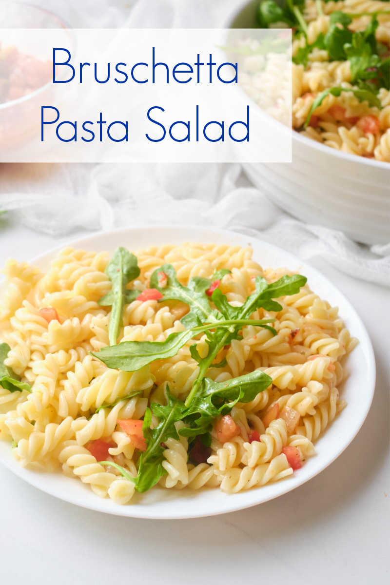 Here is an easy bruschetta pasta salad that always gets rave reviews, even though it takes minimal effort to make it.