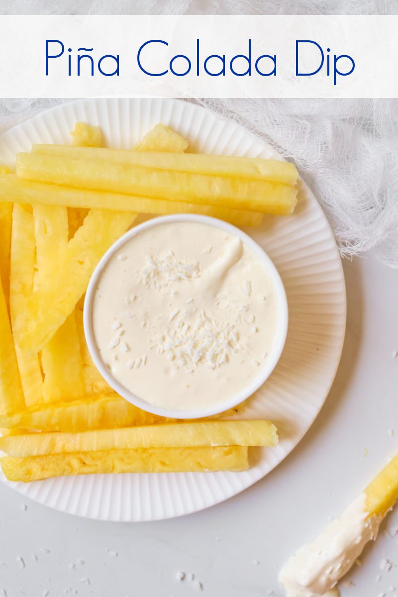 Pineapple and coconut were made for each other, so this pina colada dip is a perfect sweet treat that combines these fruit. 