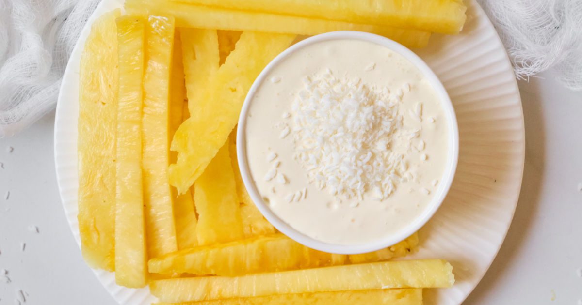  pineapple coconut dip