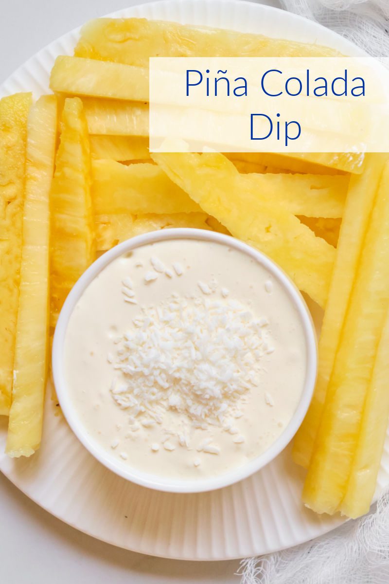 Pineapple and coconut were made for each other, so this pina colada dip is a perfect sweet treat that combines these fruit. 