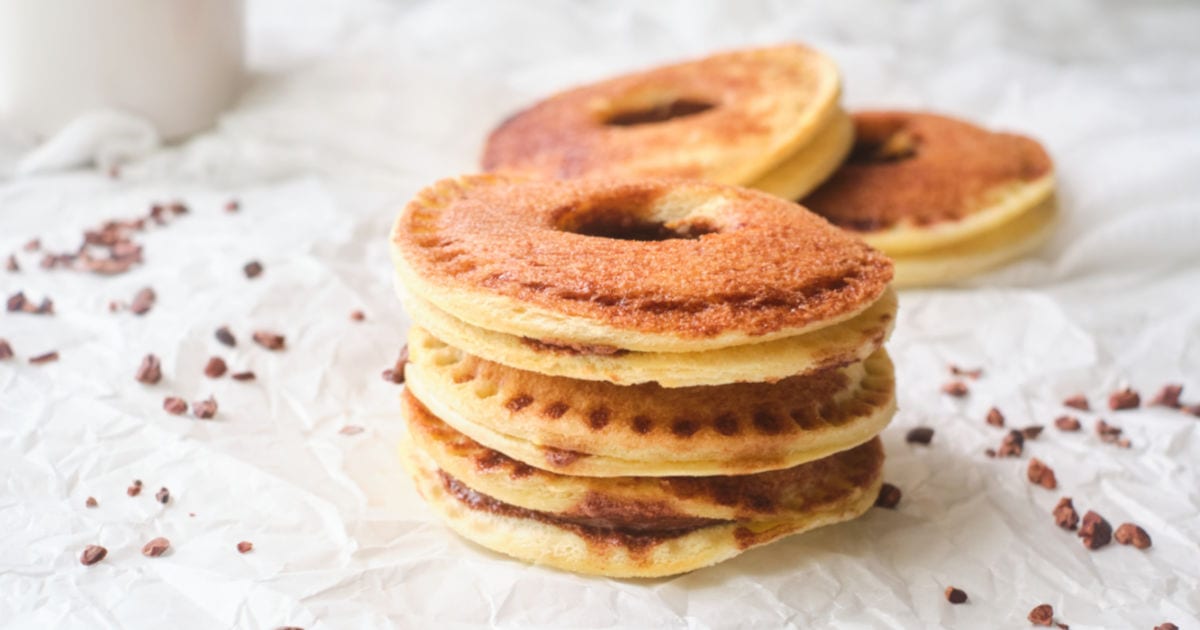 stack of nutella uncrustables donuts