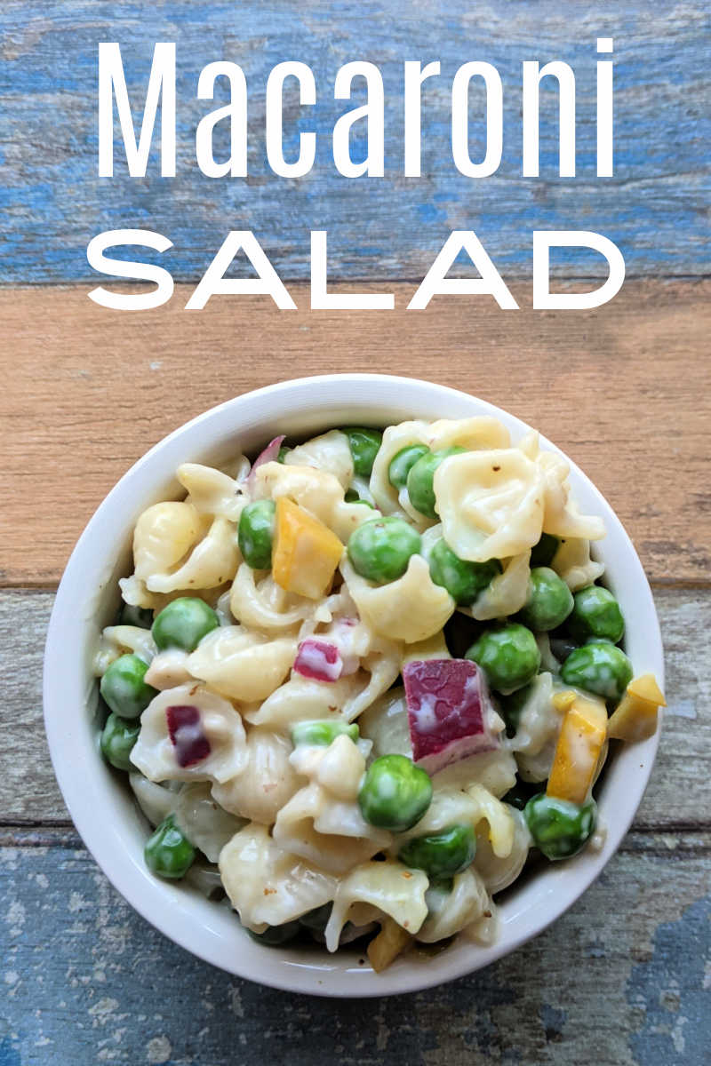 I've always loved macaroni salad with frozen peas, but these days I've changed it up a little from the classic version that my mom made. 