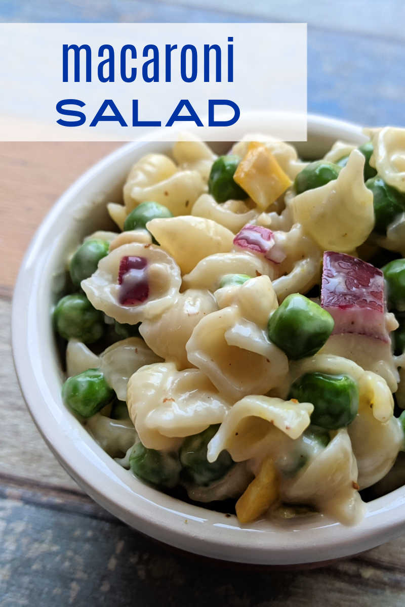 I've always loved macaroni salad with frozen peas, but these days I've changed it up a little from the classic version that my mom made. 
