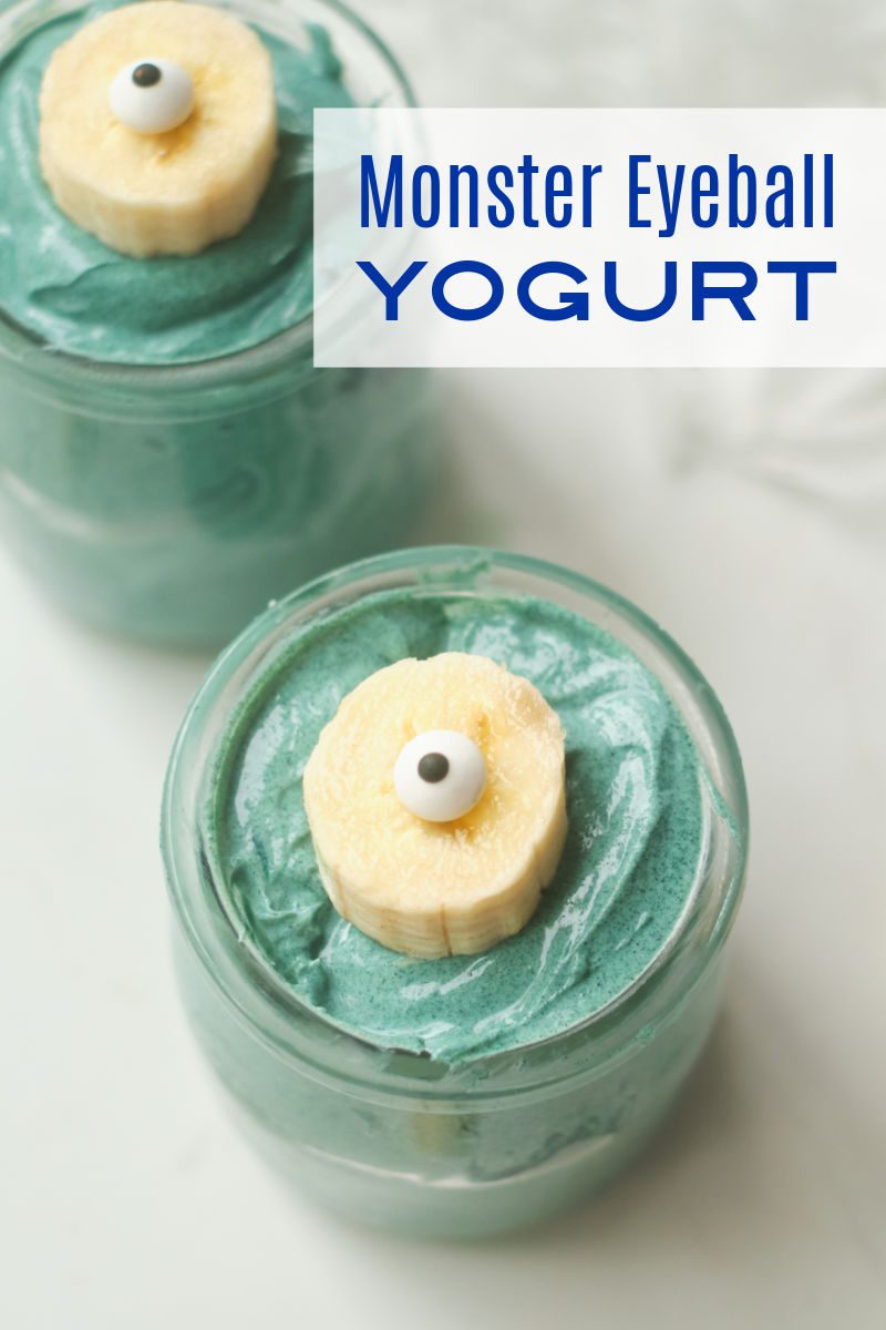 When you want some extra fun for breakfast on Halloween, make my monster eyeball yogurt to delight the family. 